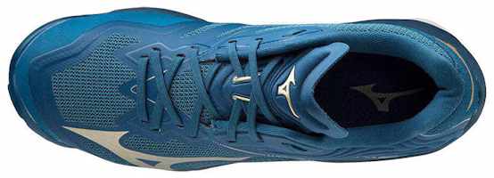 Lookbook Mizuno Wave Lightning Z6 MID 耐磨防滑中筒排球鞋 藍