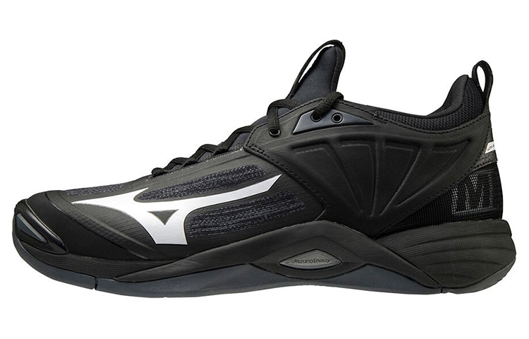 Mizuno Mizune Wave Momentum 2 Volleyball 'Black White' V1GA211211