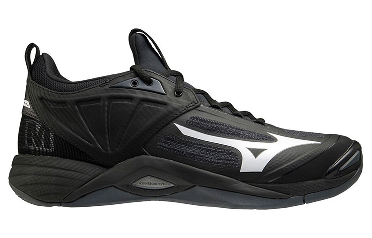 Order ミズノ ウェーブモーメンタム2 バレーボール (ブラック/ホワイト) V1GA211211