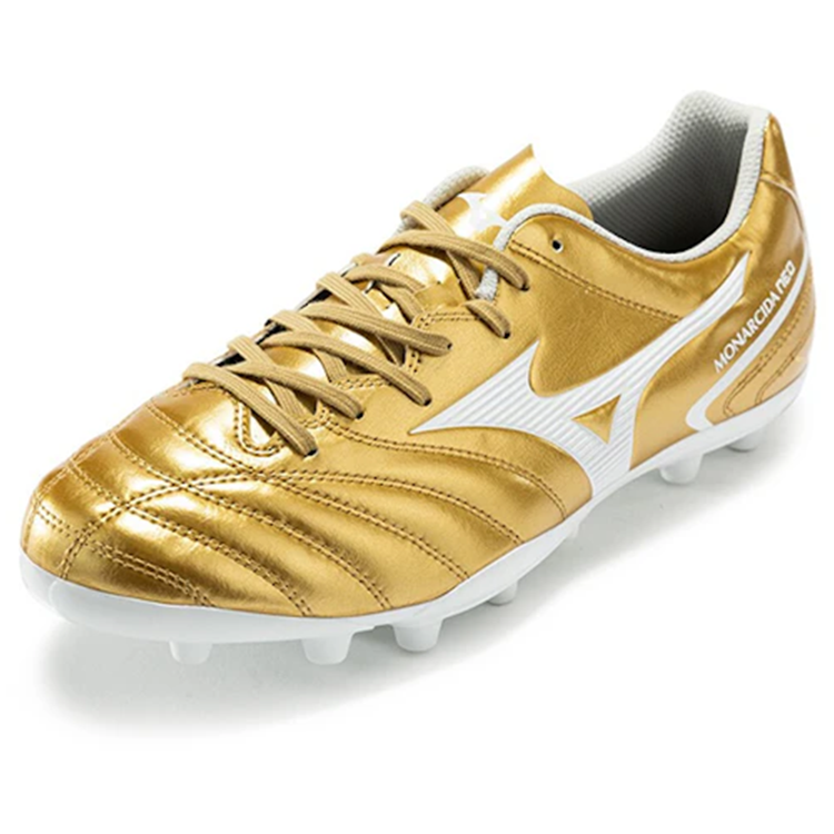 Lookbook Mizuno Monarcida Neo 2 Select Ag 人工草地 防滑耐磨 足球低筒鞋 金白