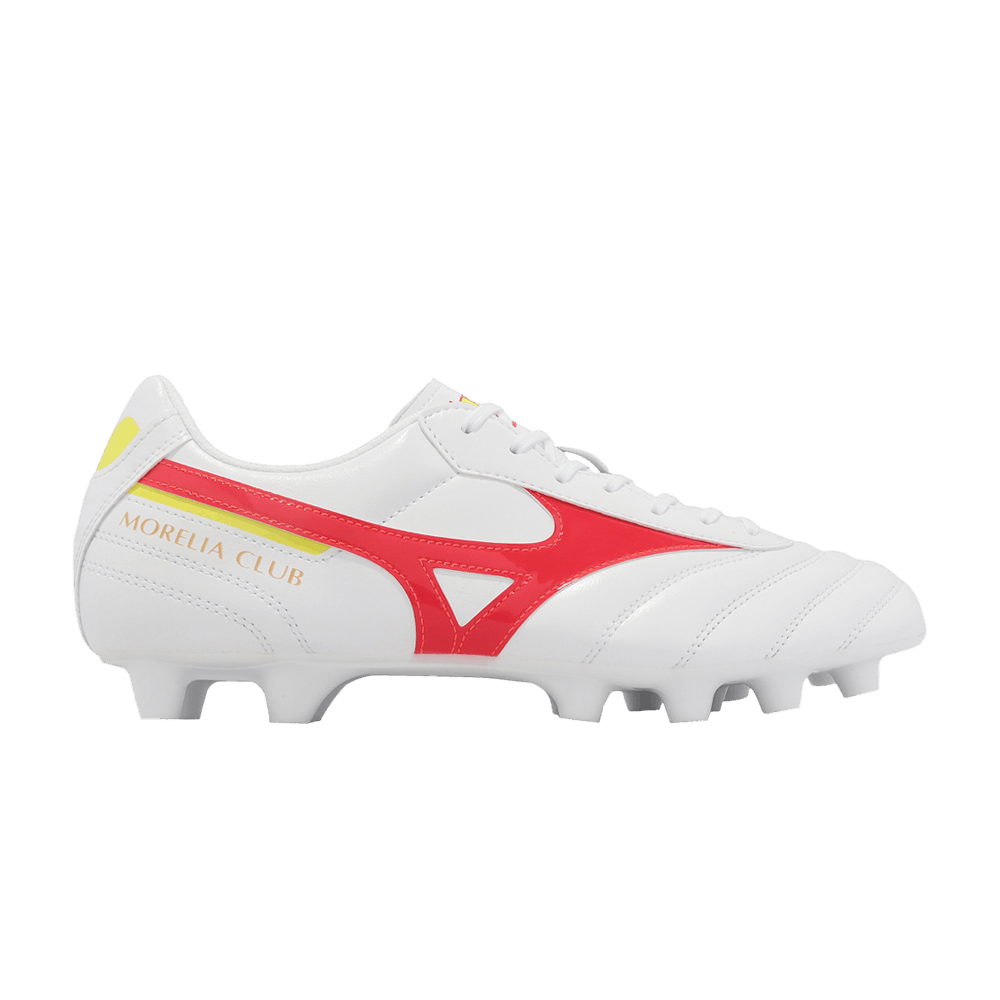 Mizuno Morelia 2 Club MD FG 'White Fiery Coral Bolt' P1GA231664