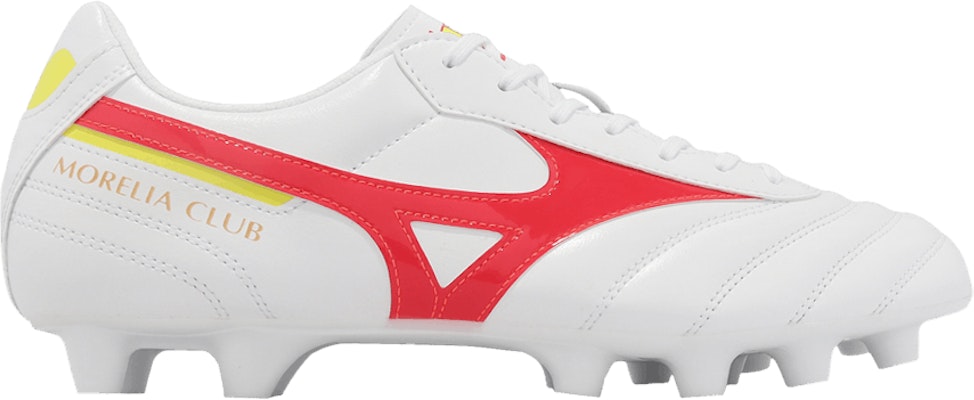 Mizuno Morelia 2 Club MD FG 'White Fiery Coral Bolt' P1GA231664 Buy Mizuno Morelia 2 Club MD FG 'White Fiery Coral Bolt' P1GA231664