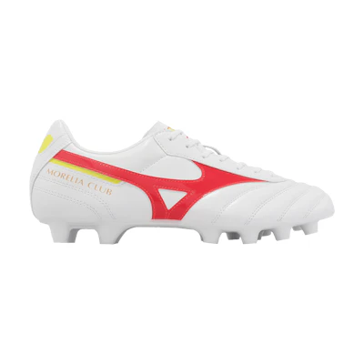 Mizuno Morelia 2 Club MD FG 'White Fiery Coral Bolt'