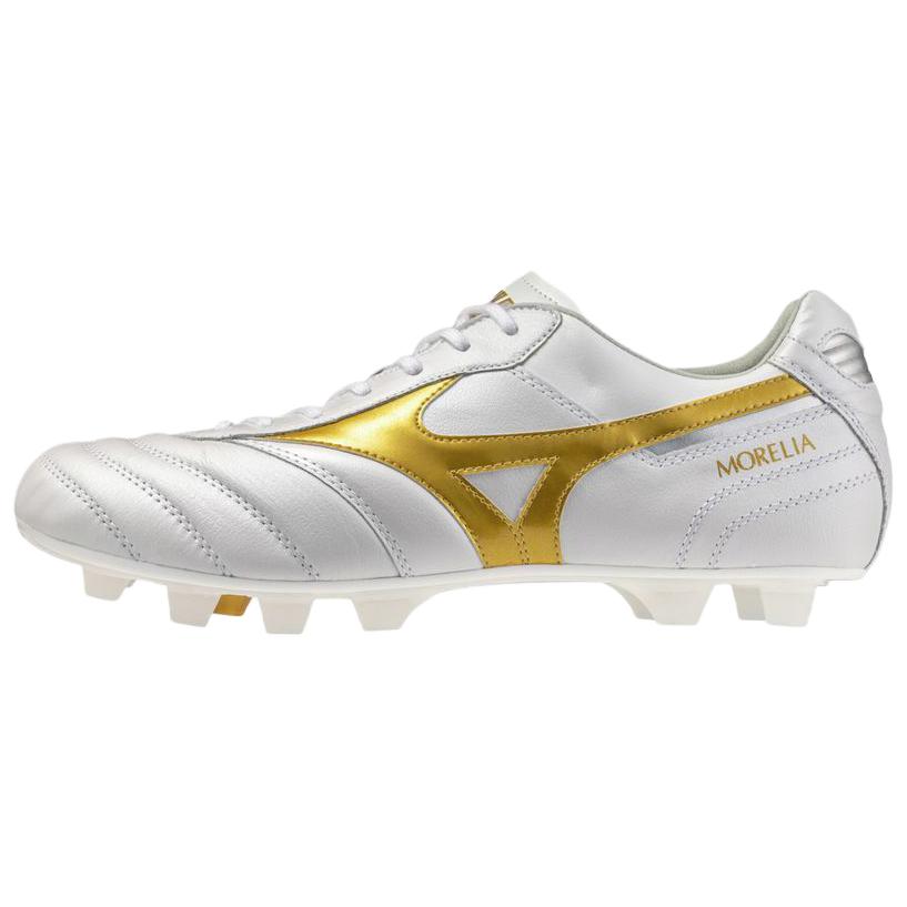 Mizuno MORELIA 2 JAPAN White Gold Soccer Cleats Comfortable & Soft P1GA260150
