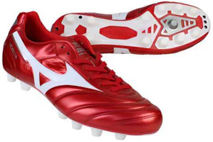Shop Mizuno Morelia II Japan 天然草地 減震防滑 足球鞋 男款 紅