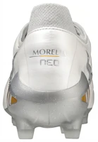 Shop Mizuno Morelia Neo FG 天然草皮 防滑耐磨輕便 足球鞋 白銀