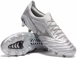 Lookbook Mizuno Morelia Neo 3 β 软場地 防滑耐磨 足球鞋 銀灰色 日產
