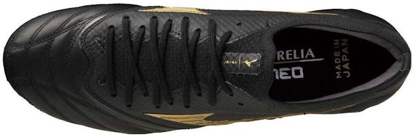 Mizuno Morelia Neo 舒適 AG(膠質短釘)防滑耐磨 足球鞋 男女同款 黑金 Lookbook Mizuno Morelia Neo 舒適 AG(膠質短釘)防滑耐磨 足球鞋 男女同款 黑金