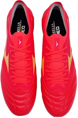 Mizuno Morelia Neo FG 抗磨防滑 足球鞋 男型 紅色 Lookbook Mizuno Morelia Neo FG 抗磨防滑 足球鞋 男型 紅色