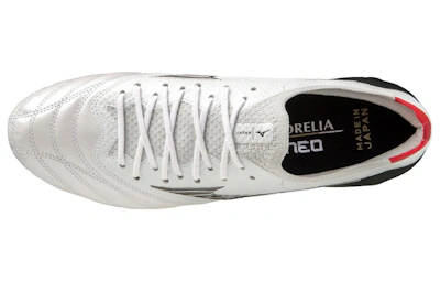Mizuno Morelia Neo III Made in Japan FG 'White Black Red'