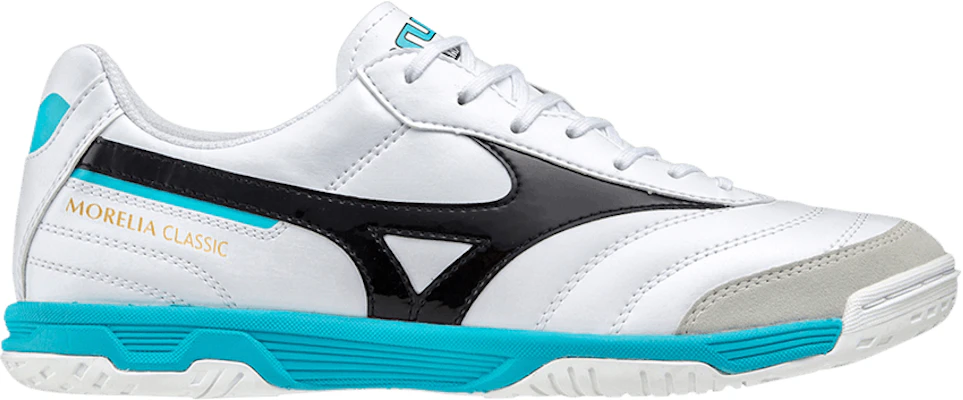 Mizuno Morelia Sala Classic IN ''Bianco Nero Aqua'' Q1GA220209 Buy Mizuno Morelia Sala Classic IN ''Bianco Nero Aqua'' Q1GA220209
