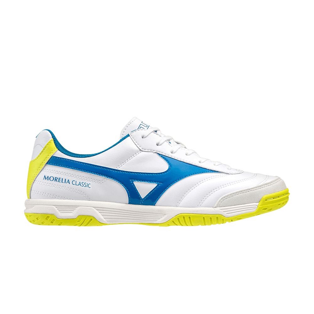 Mizuno Morelia Sala Classic IN 'White Mykonos Blue'