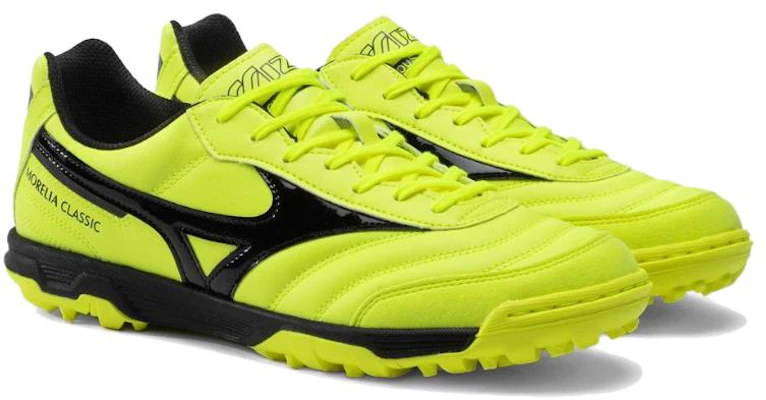 美津濃 Morelia Sala Classic Tf 人造草坪 防滑耐磨 足球鞋 男款 黃色 Lookbook 美津濃 Morelia Sala Classic Tf 人造草坪 防滑耐磨 足球鞋 男款 黃色