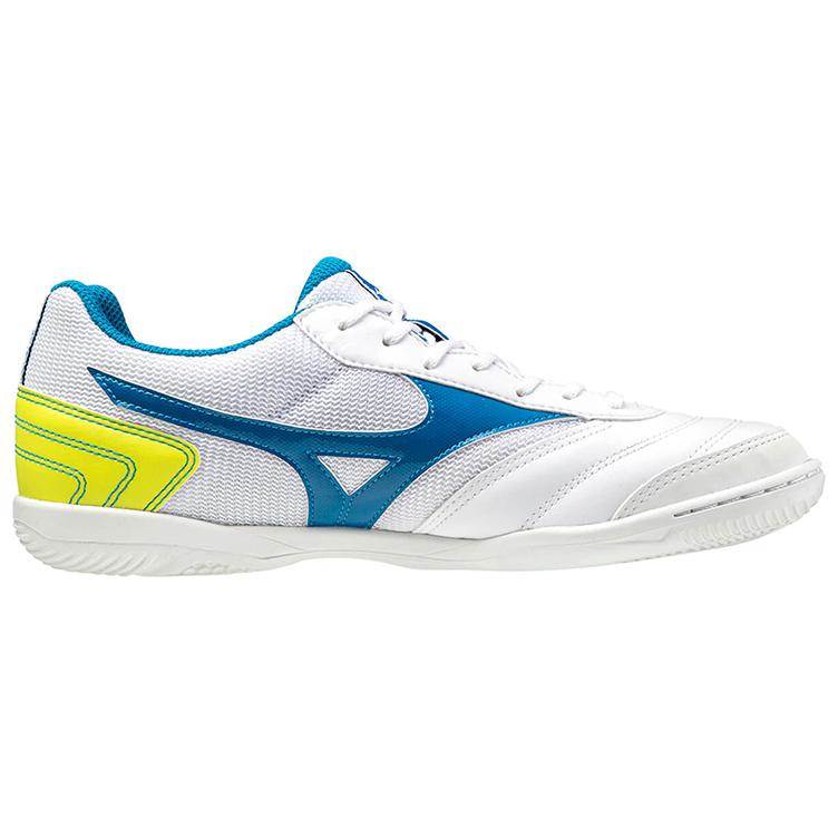 Mizuno Morelia Sala Club Low Tops Lightweight Volleyball Shoes White Blue Yellow Q1GA200324