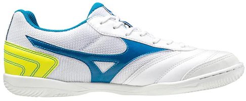 Mizuno Morelia Sala Club Low Tops Lightweight Volleyball Shoes White Blue Yellow Q1GA200324 Mizuno Morelia Sala Club Low Tops Lightweight Volleyball Shoes White Blue Yellow Q1GA200324
