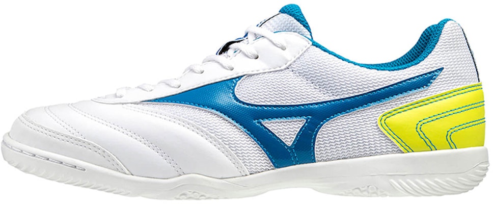 Mizuno Morelia Sala Club Low Tops Lightweight Volleyball Shoes White Blue Yellow Q1GA200324 Buy Mizuno Morelia Sala Club Low Tops Lightweight Volleyball Shoes White Blue Yellow Q1GA200324