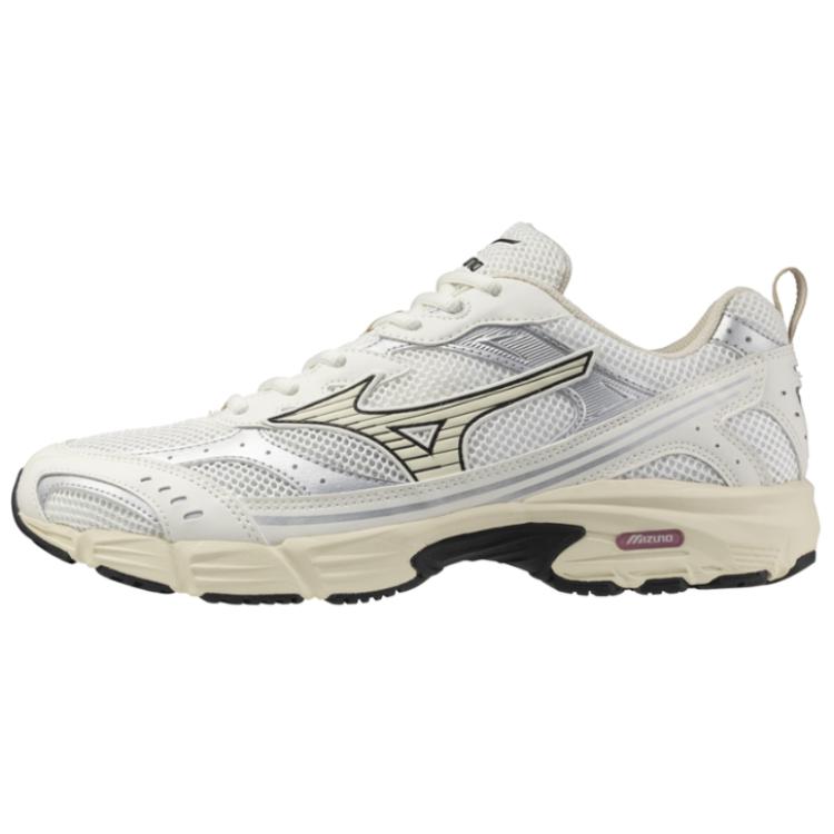 Mizuno MXR Silver White Low-Top Running Shoes - Anti-Slip & Durable D1GA245104