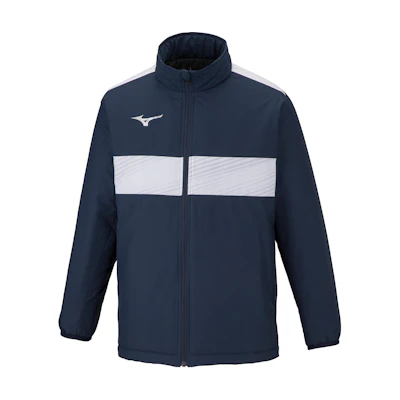 Mizuno Navy Blue Colorblock Zip-Up Loose Jacket P2ME2690-14