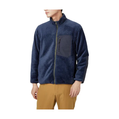 Mizuno Navy Blue Reversible Full-Zip Stand Collar Jacket B2MC2502-14