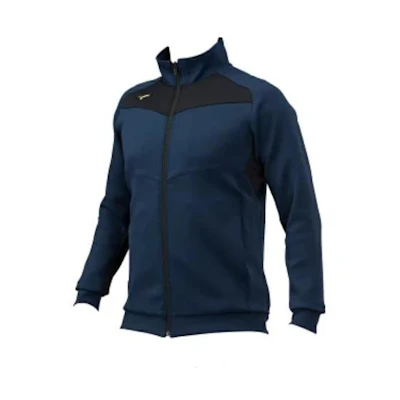 Mizuno Navy Colorblock Logo Print Zip-Up Jacket 12JC2R0314