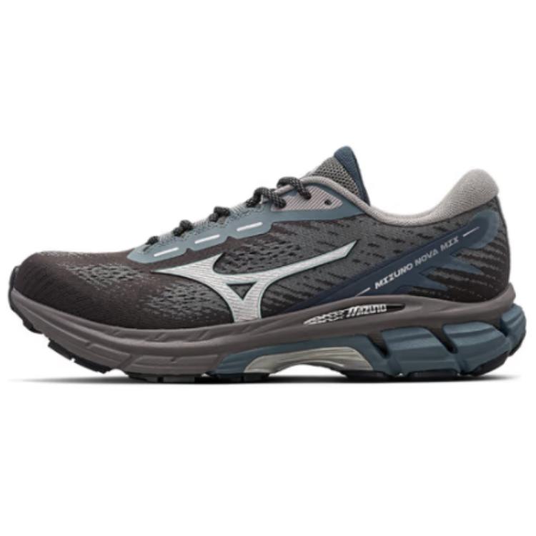 Mizuno NOVA MIX Grey Low-Top Running Shoes - Soft, Non-Slip, Durable D1GH240510