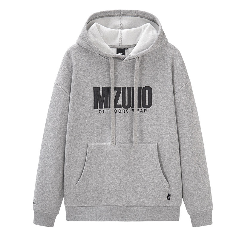 Mizuno Outdoor Casual Loose Embroidered Knit Hoodie Unisex A2CA2636
