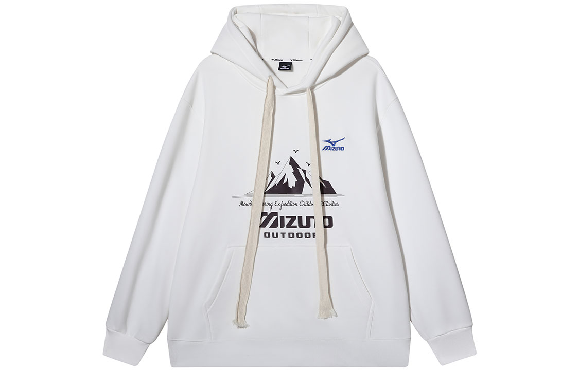 Mizuno Outdoor Fleece Pullover Hoodie Winter Unisex Casual Drawstring Design A2CA2594