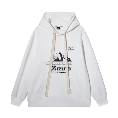 Mizuno Outdoor Fleece Pullover Hoodie Winter Unisex Casual Drawstring Design A2CA2594