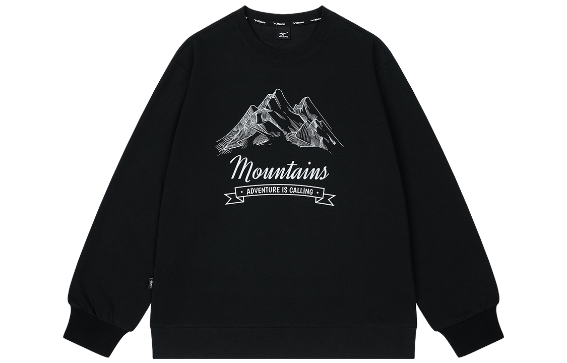 Mizuno Outdoor Graphic Logo Print Crewneck Sweatshirt - Unisex Casual Wear A2CA2544
