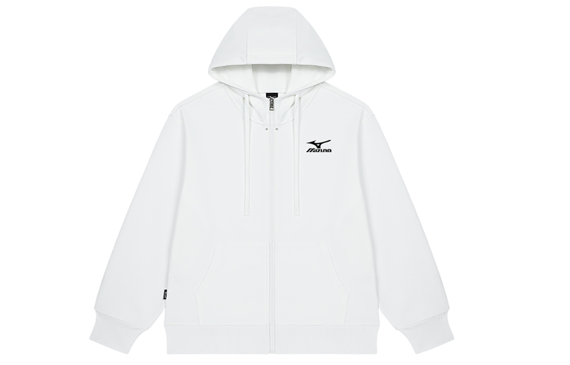 Mizuno Outdoor Logo Hoodie - Unisex Casual Loose Fit Zip-Up Sweatshirt A2CA2512