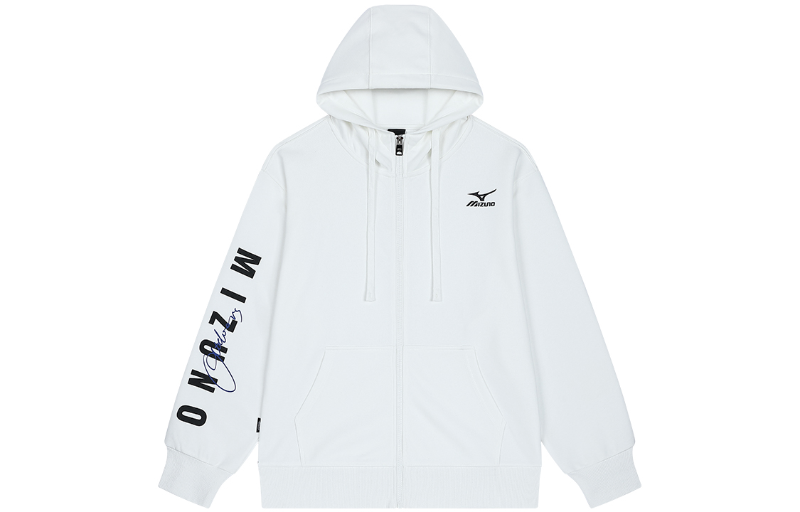 Mizuno Outdoor Logo Print Loose Fit Zip-Up Hoodie Unisex A2CC2548