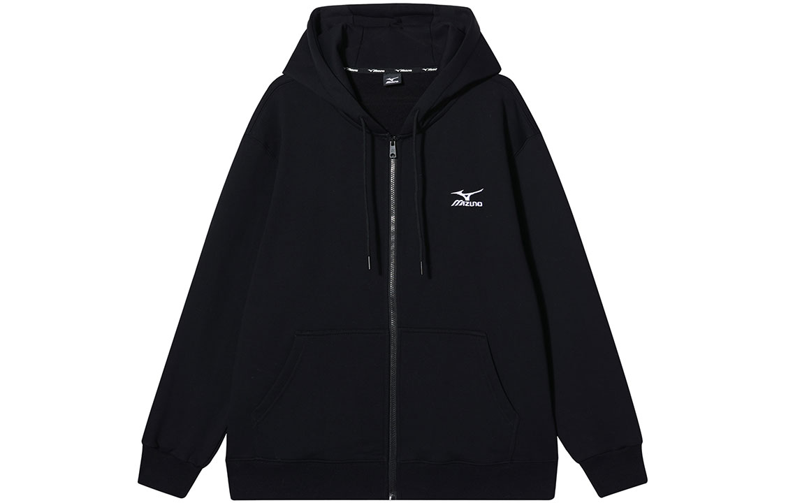 Mizuno Outdoor Retro Embroidered Logo Fleece Hoodie Unisex Winter Jacket A2CC2572