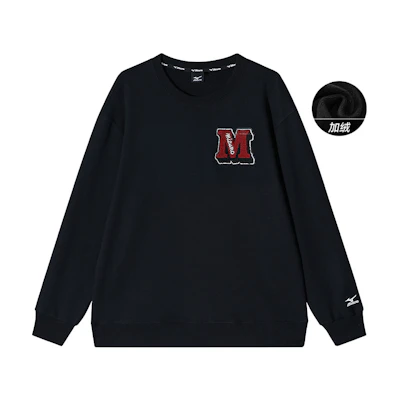 Mizuno Outdoor Solid Color Crewneck Pullover Sweatshirt Unisex Long Sleeve A2CA2590