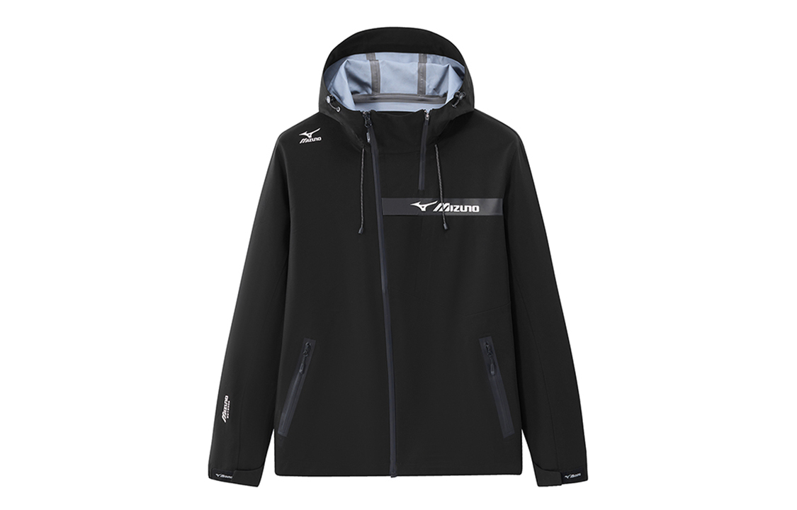Mizuno Outdoor Sports Letter Print Hooded Zip Jacket Unisex A2CE3106