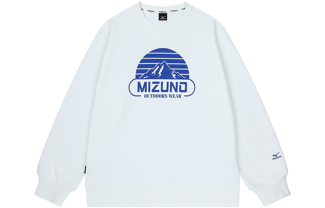 Mizuno Outdoor Sunset Mountain Print Loose Fit Crewneck Sweatshirt Unisex A2CA2534