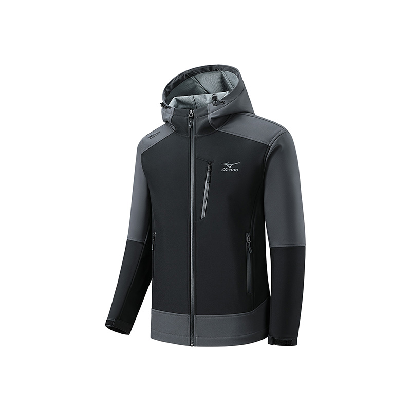 Mizuno Outdoor Waterproof Windproof Hooded Jacket Unisex with Logo Print A2CE3506