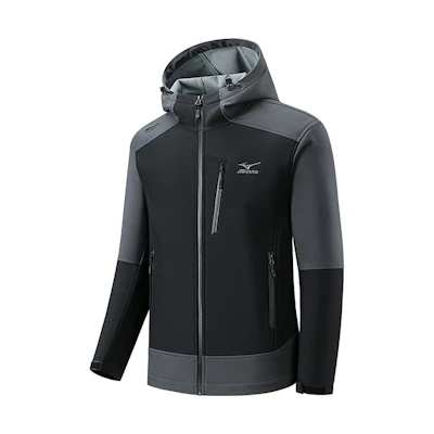 Mizuno Outdoor Waterproof Windproof Hooded Jacket Unisex with Logo Print A2CE3506