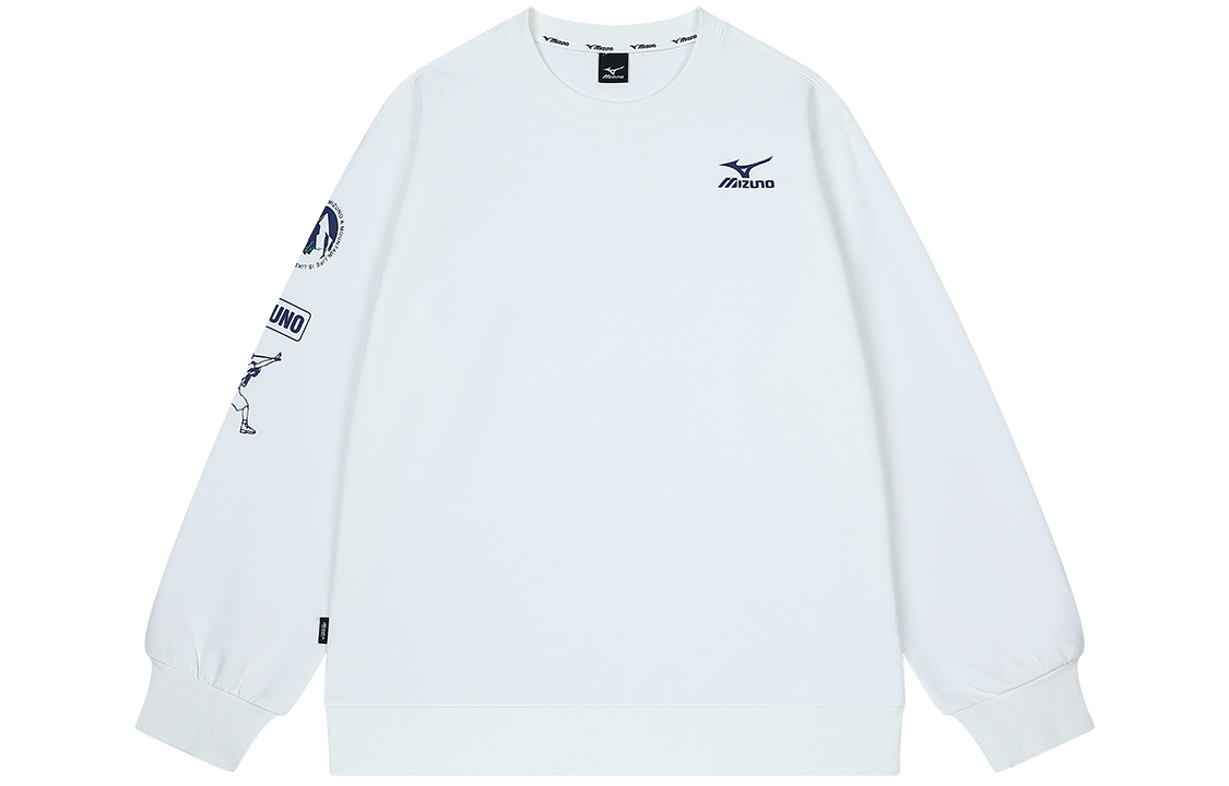 Mizuno Outdoors Logo Loose Fit Crewneck Long-Sleeve Sweatshirt Unisex A2CA2532