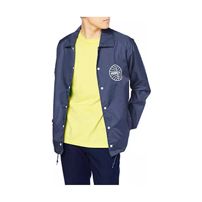 Mizuno Patterned Single-Breasted Jacket - Navy Blue B2JE0051