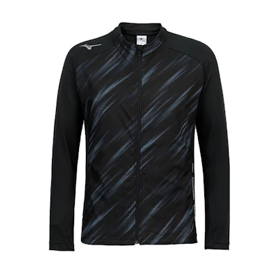 Mizuno PERFORMANCE Series Black Colorblock Zip-Up Jacket P2MCA035