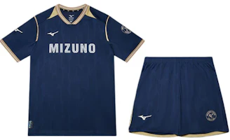 Mizuno PERFORMANCE SS24 Navy Soccer Set: Quick-Dry Tee & Mid-Waist Shorts. P2CG46P2-14 Mizuno PERFORMANCE SS24 Navy Soccer Set: Quick-Dry Tee & Mid-Waist Shorts. P2CG46P2-14