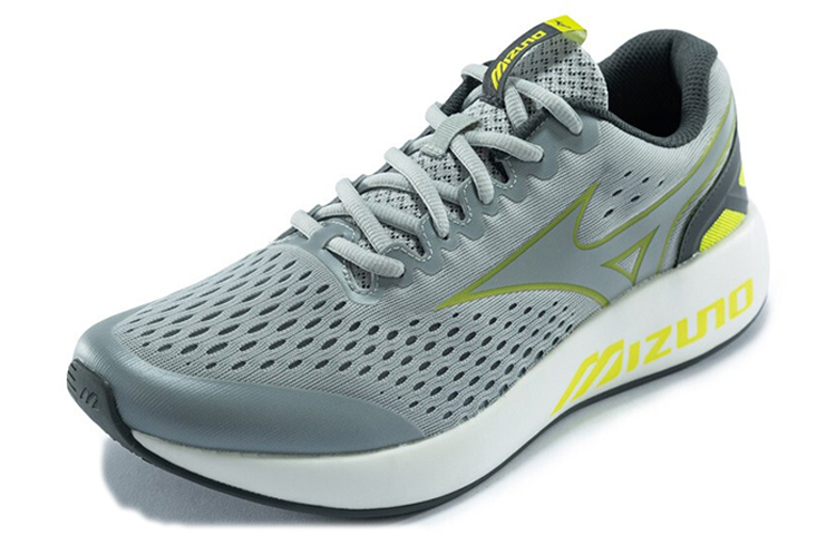 Order Mizuno PI EC Sepatu Rendah Abu-Abu/Kuning D1GH201703