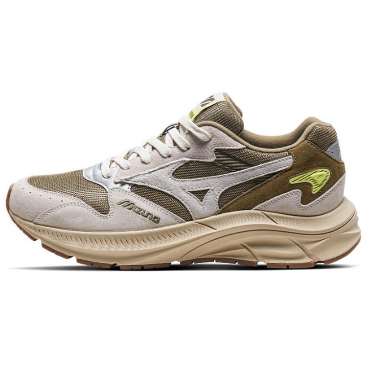 Mizuno Pi Retro Low-Top Running Shoes Bean Green/Light Gray D1GH232308