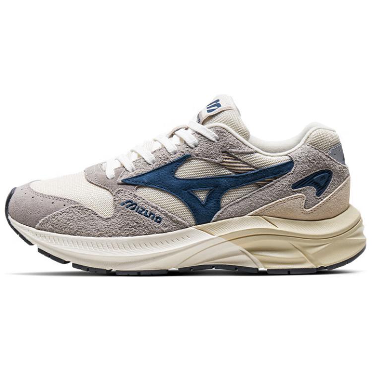 Mizuno Pi Retro Low-Top Running Shoes Grey Blue Anti-Slip Durable Comfort D1GH232306