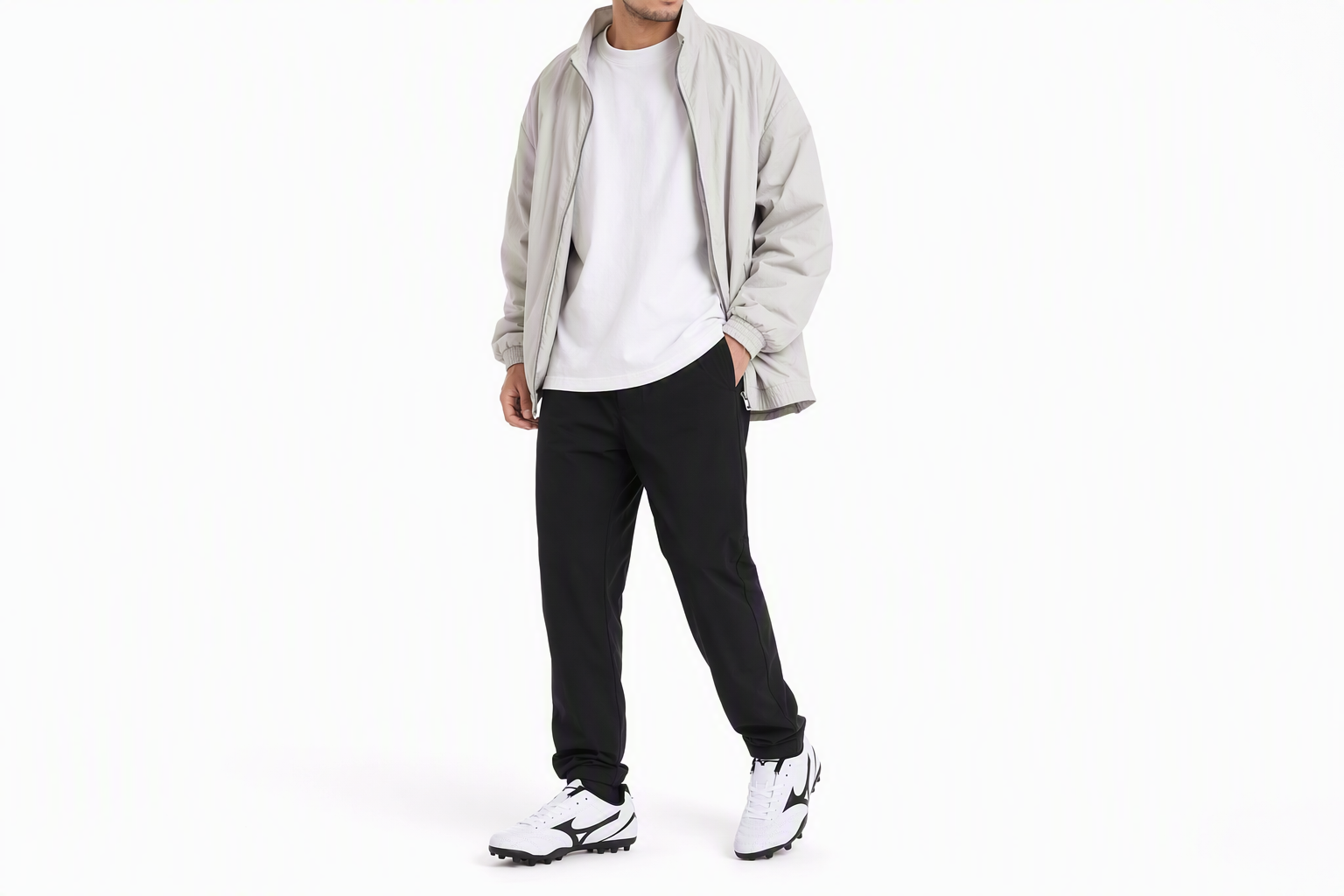 Order Mizuno Potrero 寬底訓練 足球鞋 男款 白色
