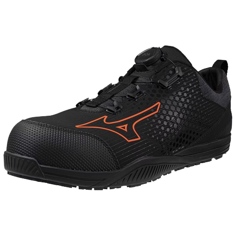 Order Mizuno Prime Fit 2 51L BOA ''Zwart Rood'' F1GA247009
