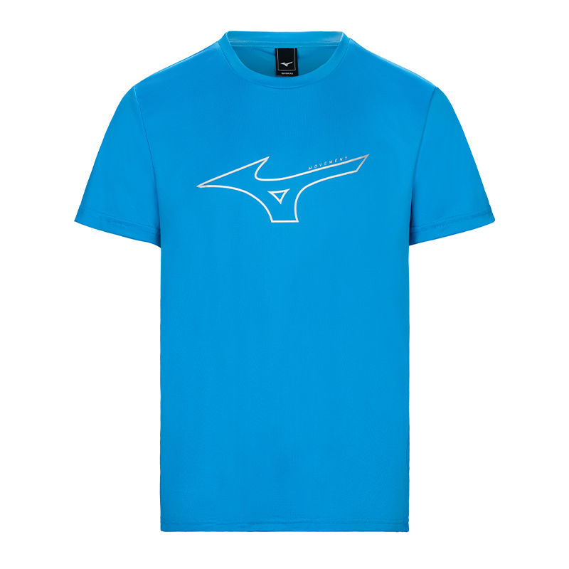 Mizuno Printed Crew Neck Short-Sleeve Badminton Shirt Unisex C2CA43Z4