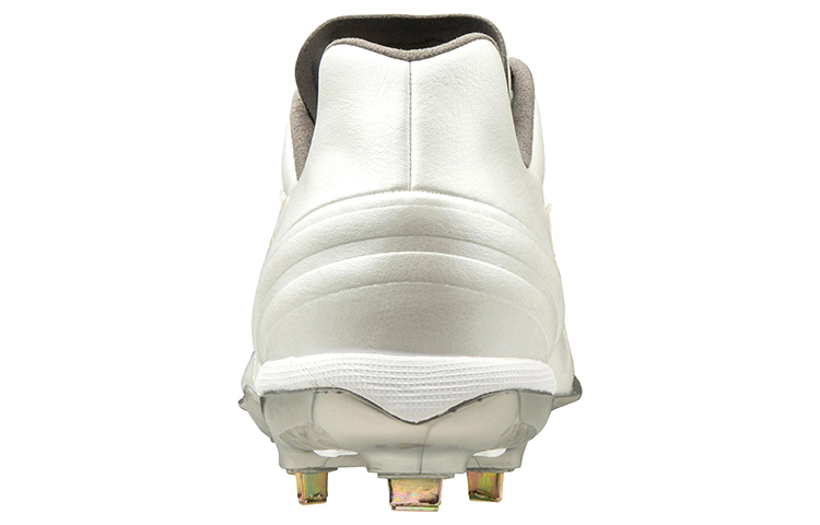 Shop Mizuno Pro QS Low Top Sepatu Baseball Tahan Aus Putih Abu-abu 11GM190001