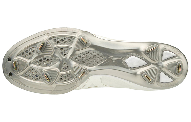 Purchase Mizuno Pro QS Low Top Sepatu Baseball Tahan Aus Putih Abu-abu 11GM190001