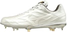 Buy Mizuno Pro QS Low Top Wear-Resistant Baseball Shoes White Gray 11GM190001